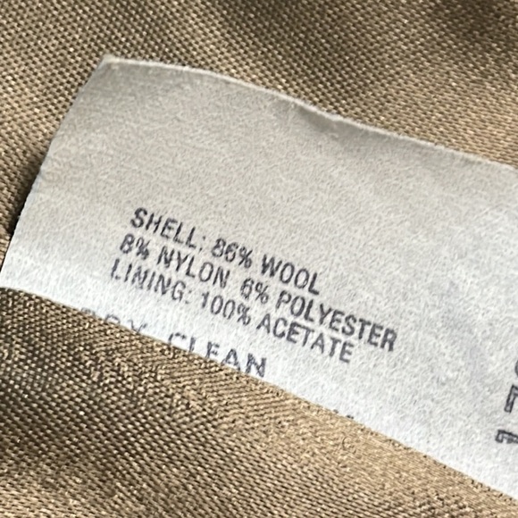 Vintage Mackintosh Heavy Knit Wool Jacket Blazer Marled Tan Brown Sz 6P - Picture 11 of 12